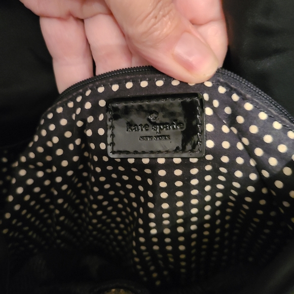 KATE SPADE  nylon/patent leather flap purse (double sections) - Picture 7 of 14